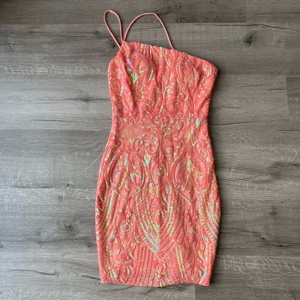 Gorgeous Pink Sequin Dress